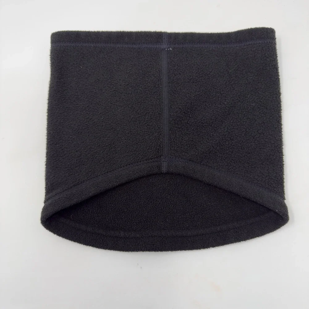 Nike Fleece‎ Neck Warmer Gaiter Black Silver Swoosh Logo Running Training OSFM